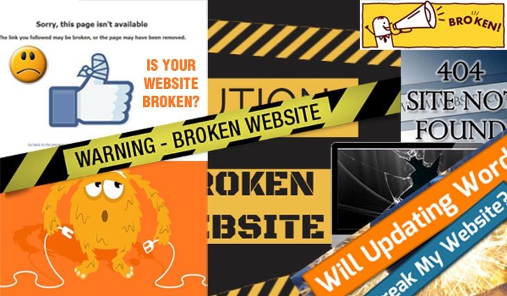 Why is my website broken Why is my website broken?