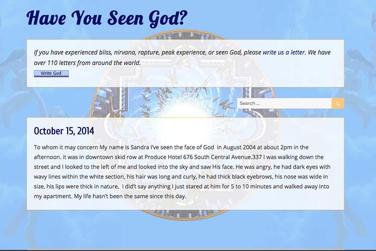 web design for a collection of stories