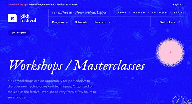 animation website design kikk